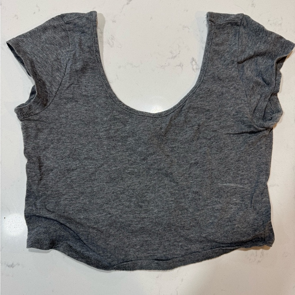 Bozzolo Charcoal Crop Top